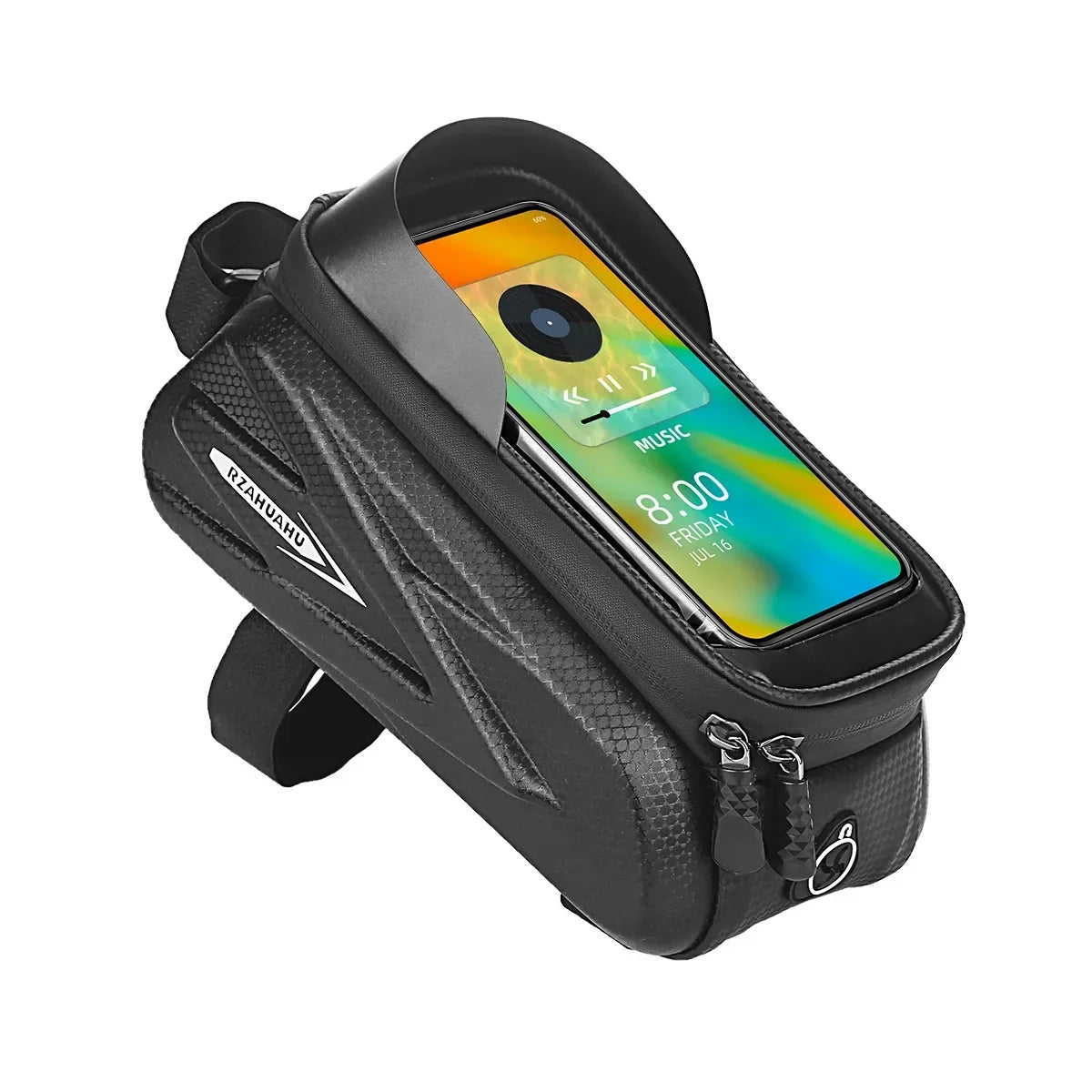   Waterproof Reflective Large Capacity Phone Hard Case Bicycle Bag