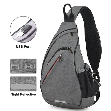   Mixi Men One Shoulder Backpack