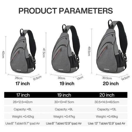   Mixi Men One Shoulder Backpack