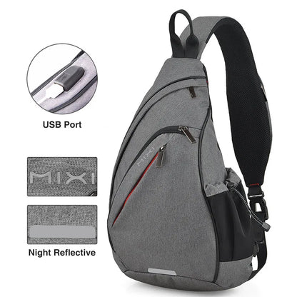   Mixi Men One Shoulder Backpack