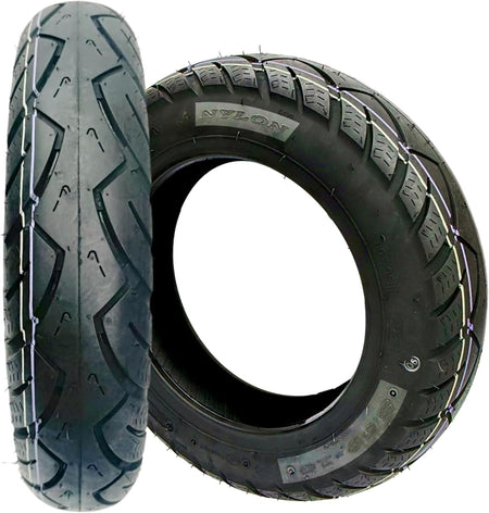   (2-Pack) 3.50-10 Tubeless Street Tires for Electric Scooter & Gas Moped