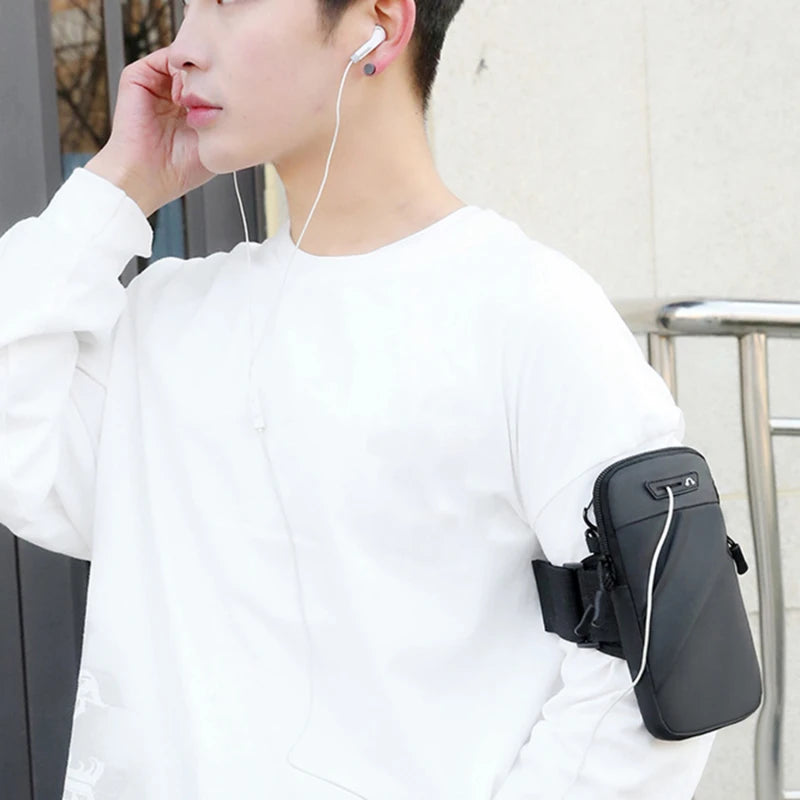   Waterproof Arm Bag with Headphone Jack for Running