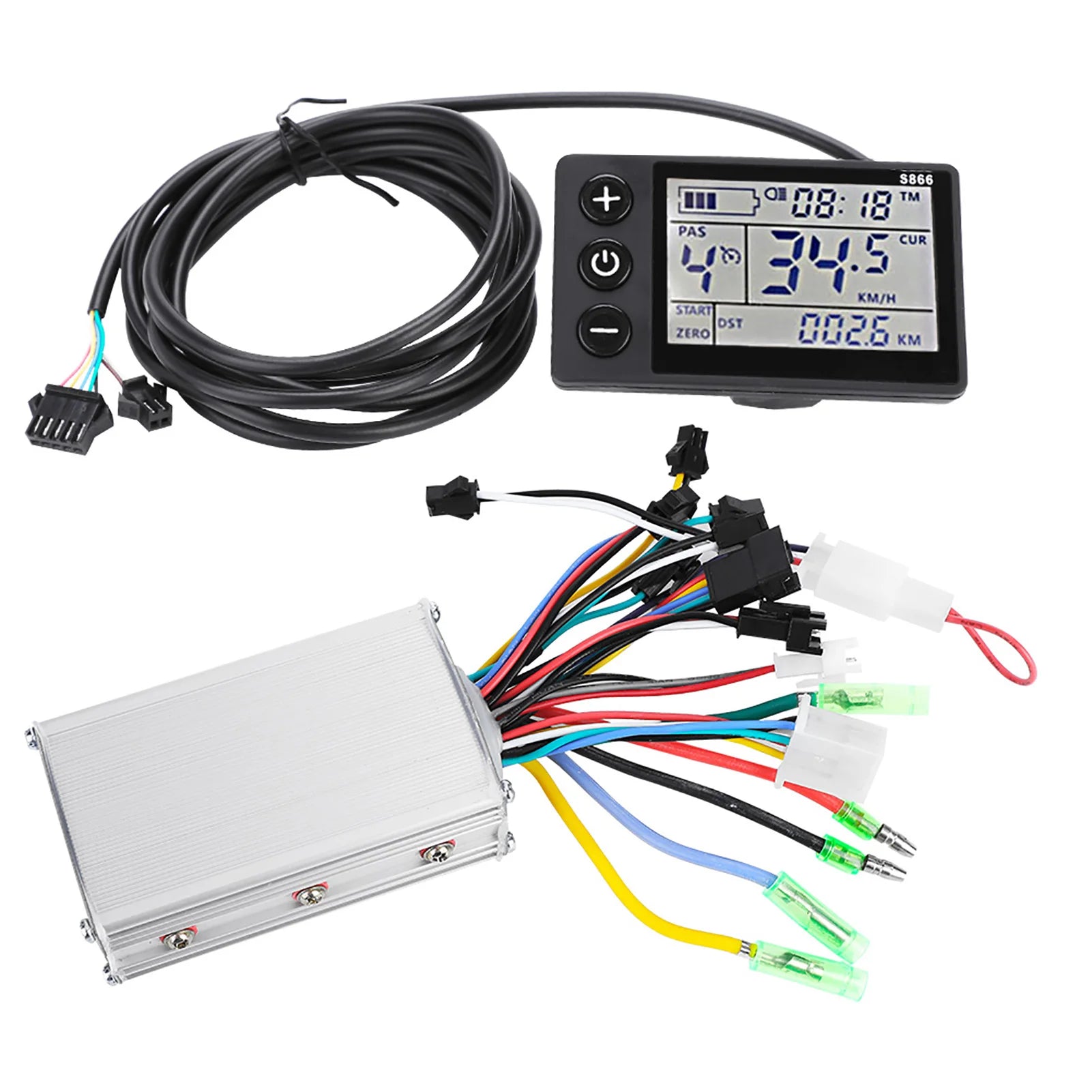 waterproof ebike controller kit with lcd display
