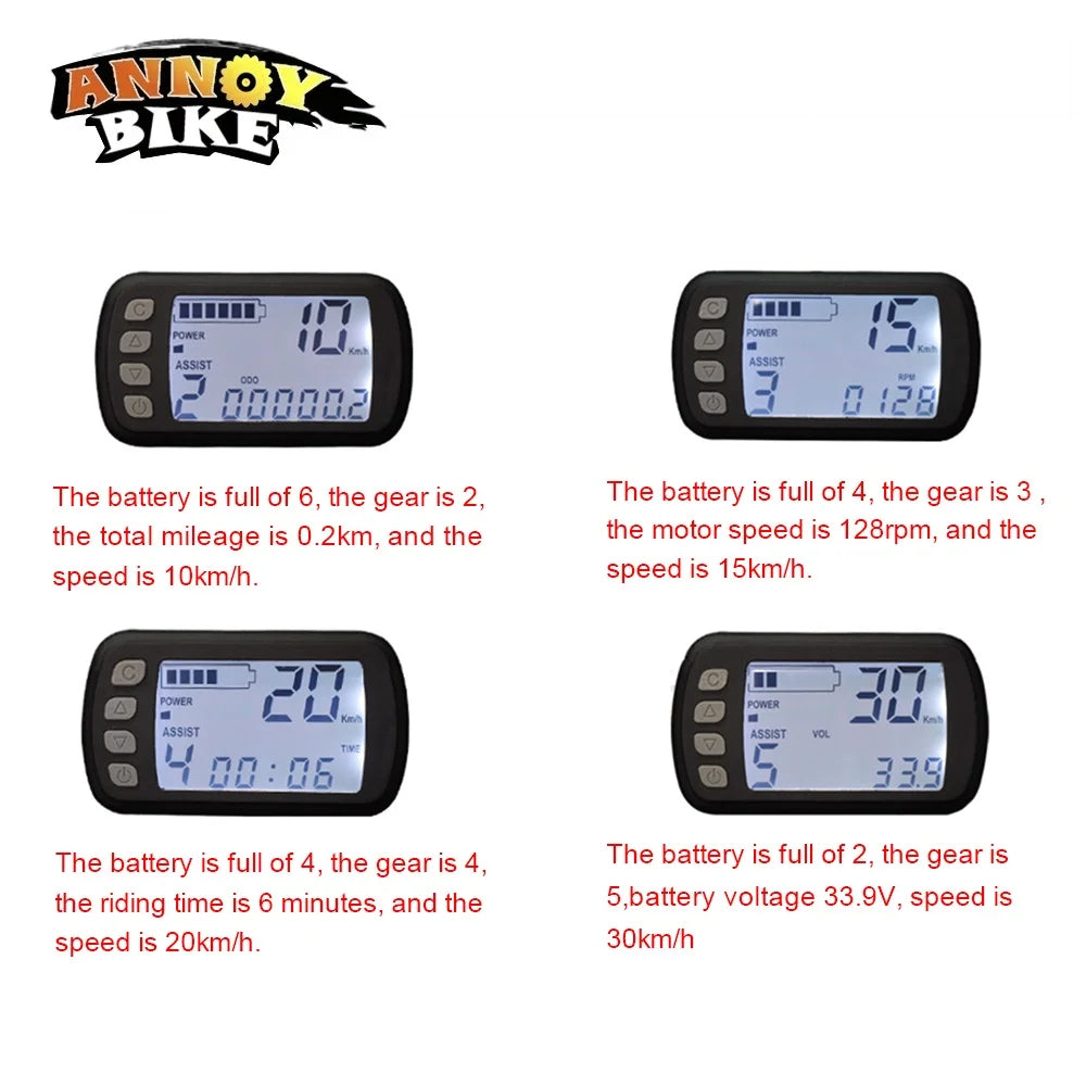 waterproof speedometer for e bike scooter motorcycle